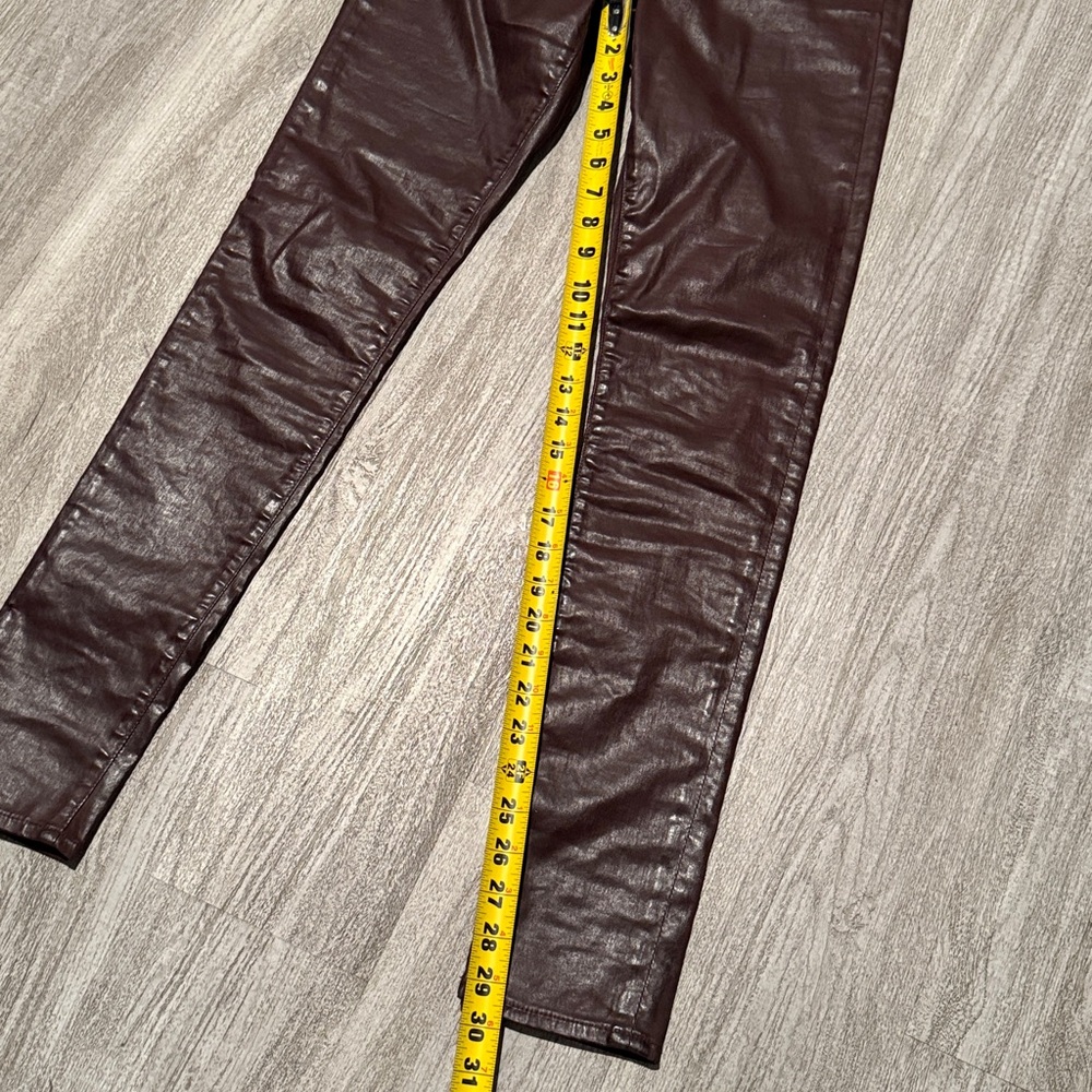 AG Adriano Goldschmied Women's Deep Burgundy Skinny Jeans - Picture 10 of 14